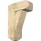 Ekena Millwork Traditional Craftsman Rough Sawn Bracket w/ Offset Brace, Douglas Fir, 8"W x 18"D x 26"H BKT0806X18X26TRA04RDF - alternate 1